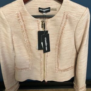Karl Lagerfeld blush pink blazer 🥰